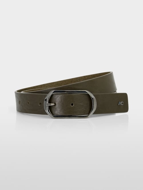 Ceinture taille en cuir grainé