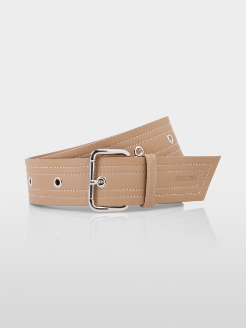 Heupriem met contrastkleurige stiksels
