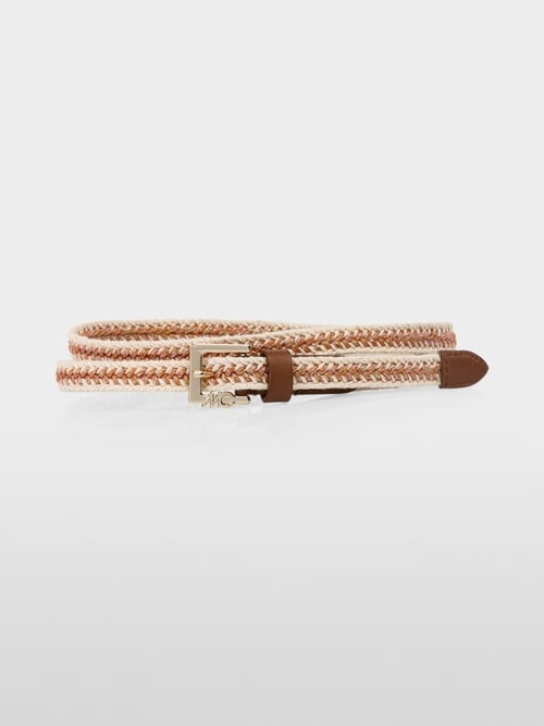 Hip belt made of knotted plant fibres