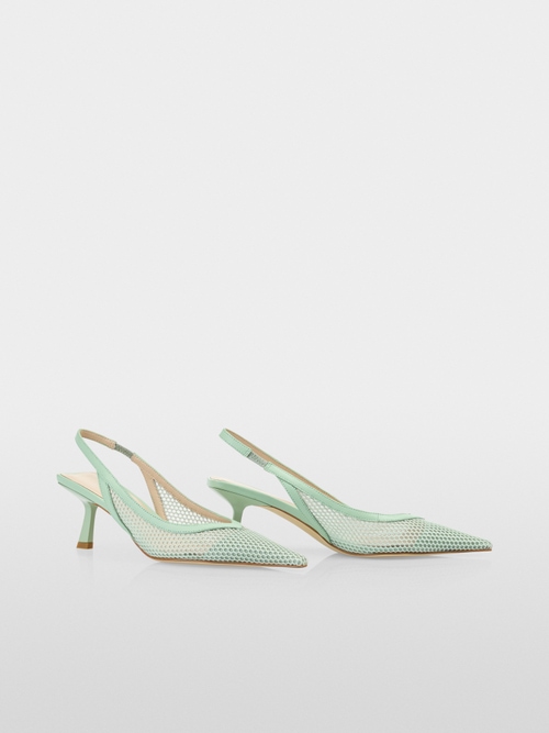 Mesh slingbacks