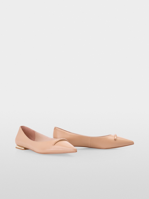 Ballerines en chèvre nappa
