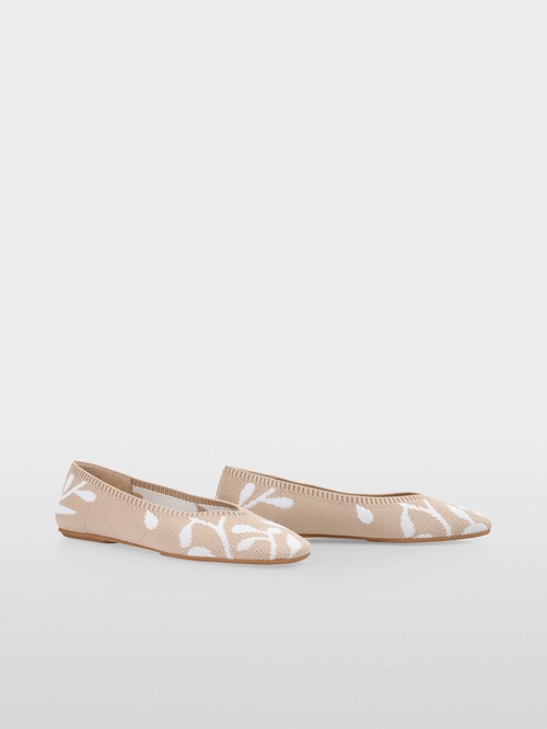 Ballerines en maille techno à motifs