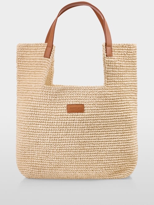 Sac shopper en raphia