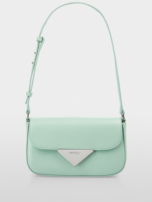 Schoudertas met metalen sluiting