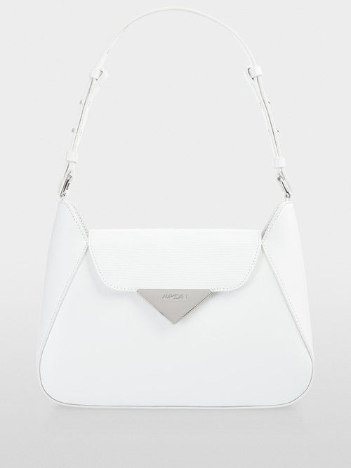 Sac à bandoulière avec fermoir métallique