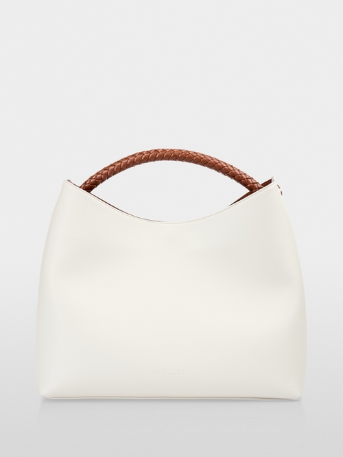 Satchel bag with braided handle