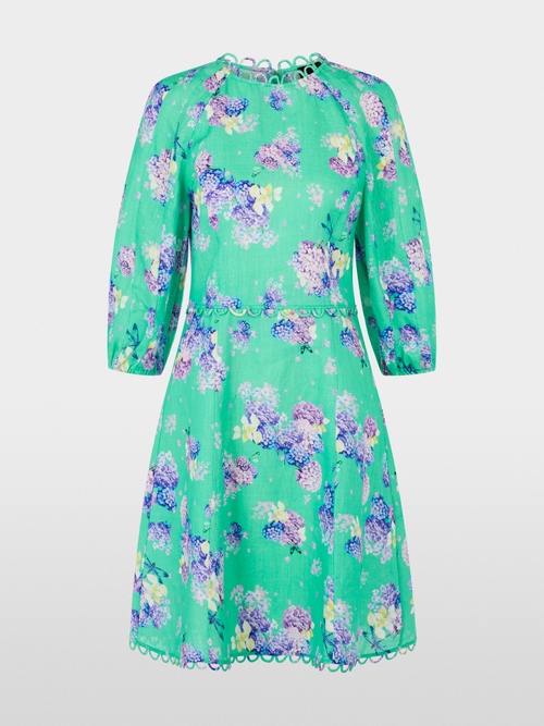 100% linen short sixties dress