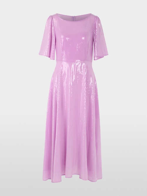 Midi dress with butterfly sleeves