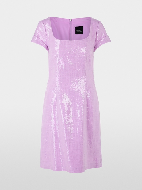Uni Mini Kleid mit weitem Dekolletee