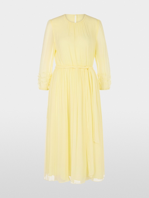 Robe unie en crêpe de viscose délicat