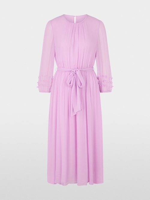 Robe unie en crêpe de viscose délicat