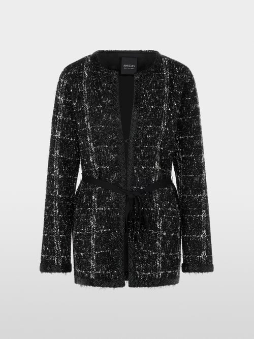 Veste à carreaux avec perles