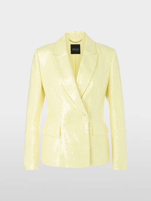 Blazer with allover sequins