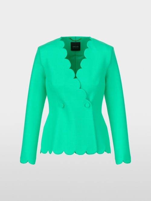 Blazer près du corps en uni