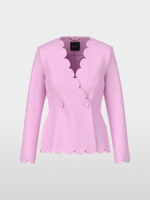 Plain fitted blazer