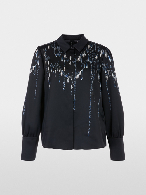 "Rethink Together" blouse met kristallen