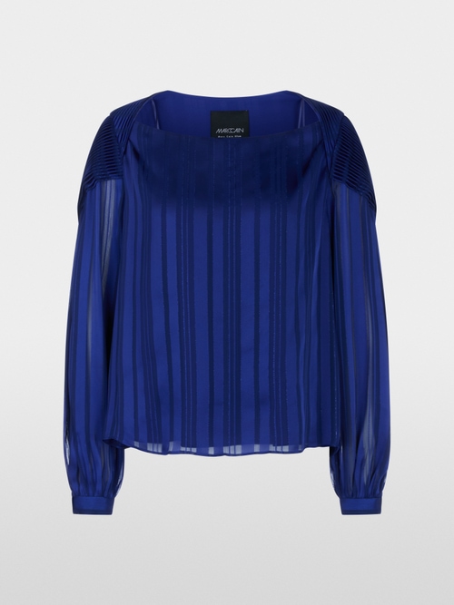 Blouse with tonal stripes