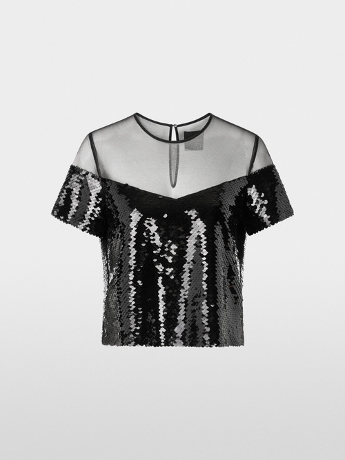 Shiny blouse with sequins