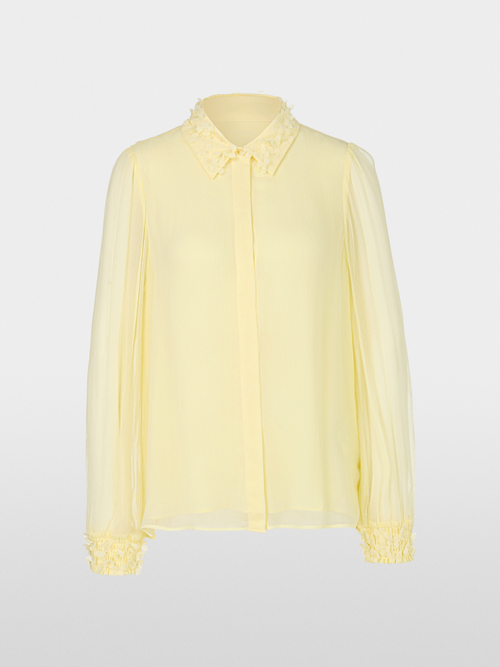 Hemdbluse aus zartem Viskose-Crêpe