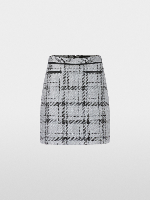 Jupe à carreaux avec lurex