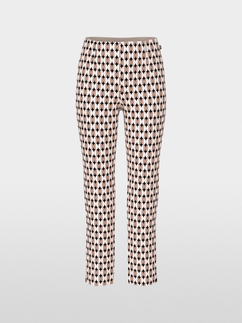 SOFIA slim stretch trousers with dots