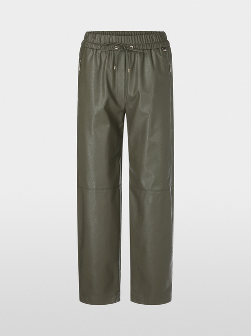 RANCHI leather-look trousers