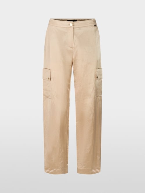 RENTON aviator-style satin trousers