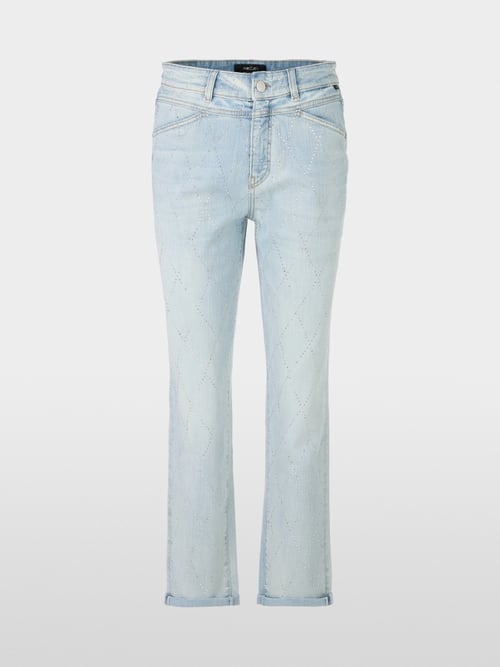 RIAD jeans with rhinestone trim