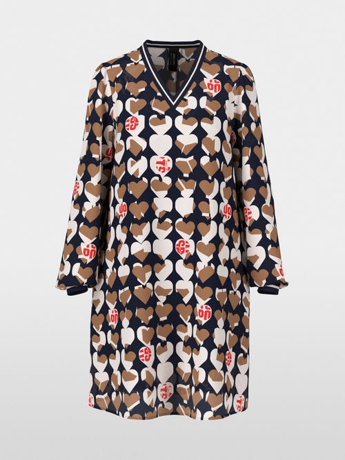 Viskosekleid mit Heartbreaker-Motiv