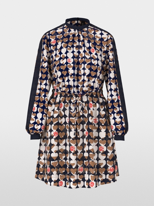 Mini robe en crêpe de viscose imprimé