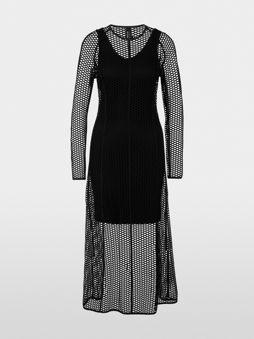 Long dress in mesh