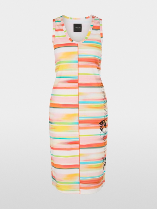 Striped ribbed dress