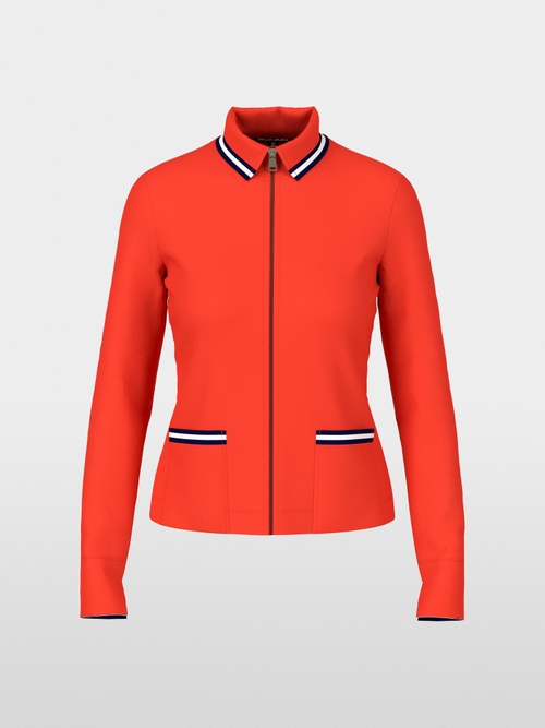 Light jacket in cotton rib