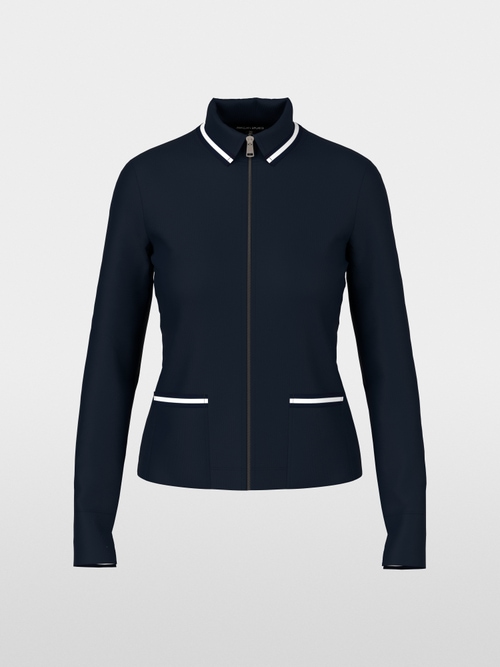 Light jacket in cotton rib