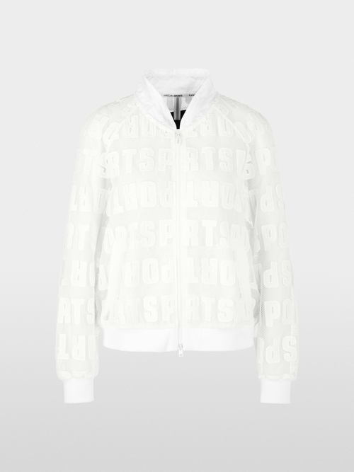 Semi-transparent hoodie jacket