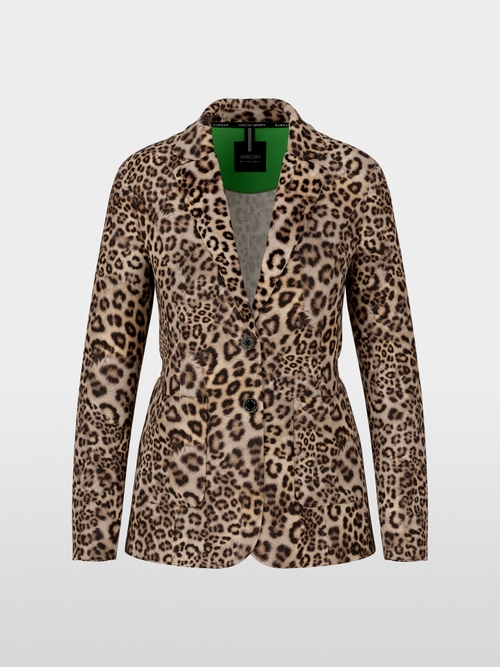 Jerseyblazer in Leo-Print