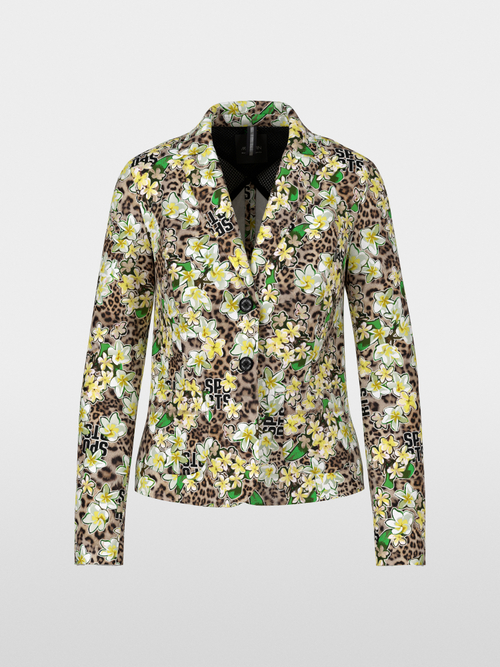 Fitted blazer in scuba jersey