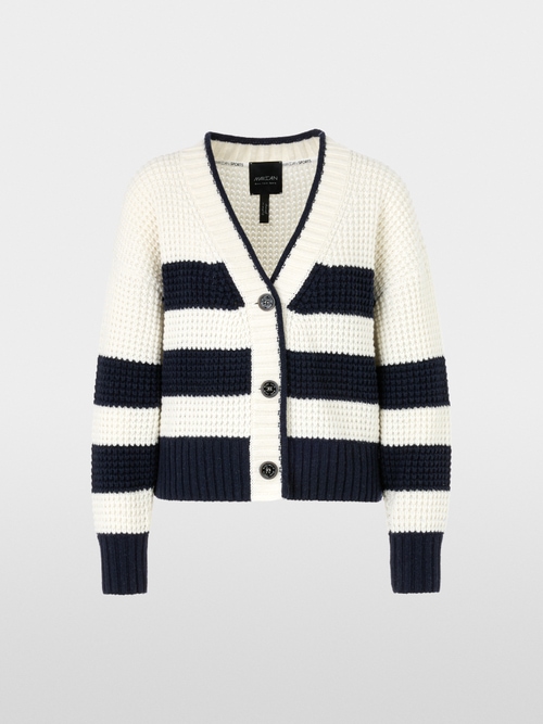 Gestreifter Cardigan Knitted in Germany
