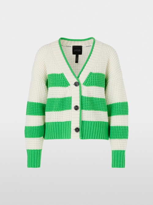 Striped cardigan – Knitted in Germany