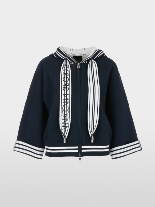 Cardigan with hood – "Rethink Together"