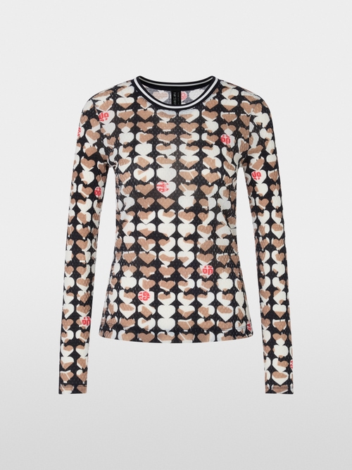 Longsleeve in Crinkle - bedruckt