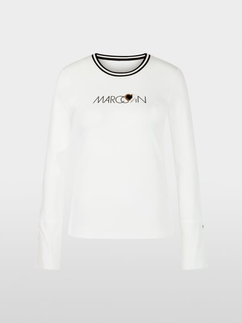 Longsleeve van katoenrib