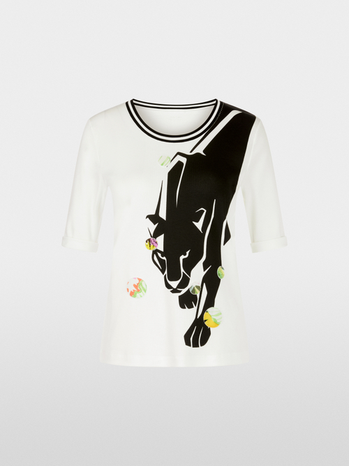 Feminines T-Shirt mit Panther-Motiv