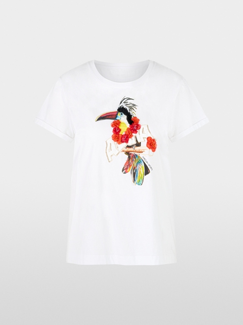 T-shirt met 3D-toekanprint