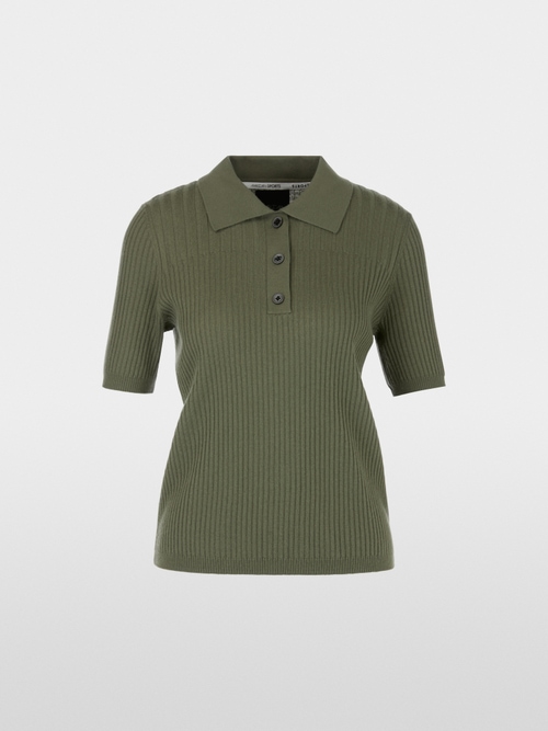 Polo shirt in wool – "Rethink Together"