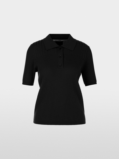 Polo shirt in wool – "Rethink Together"