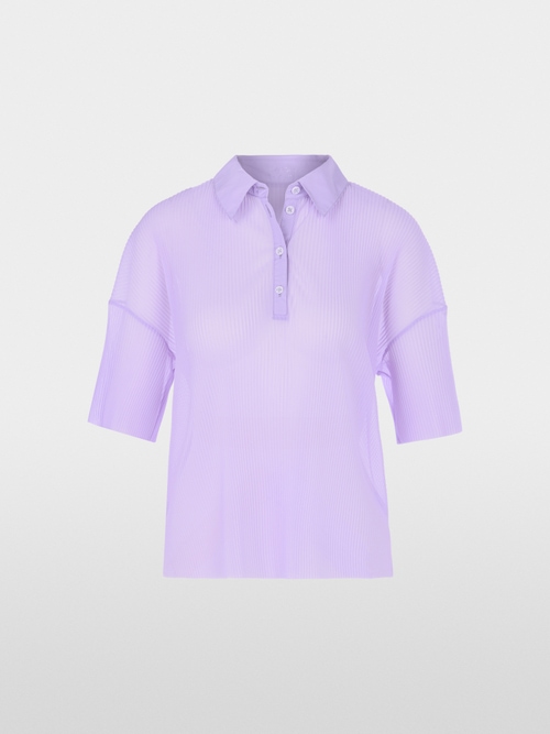 Plissiertes Polo-Shirt