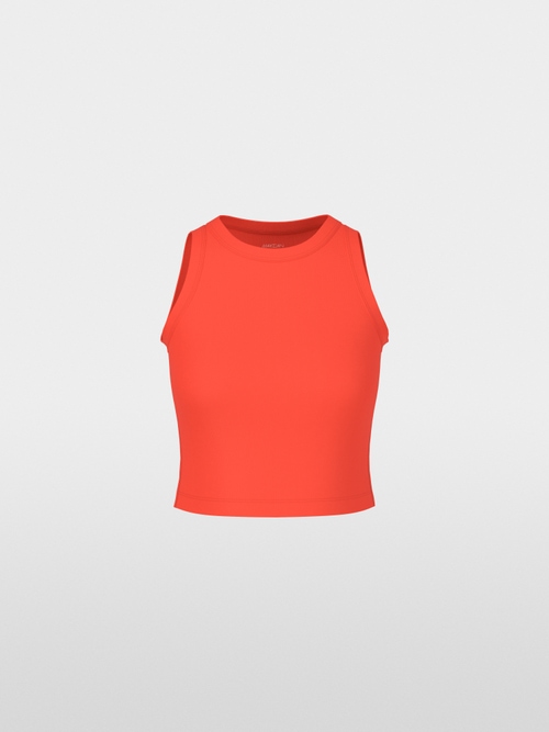 Uni Cropped Top aus Cottonstretch