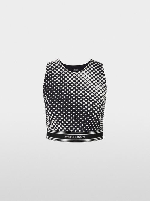 Sporty top with graphic design