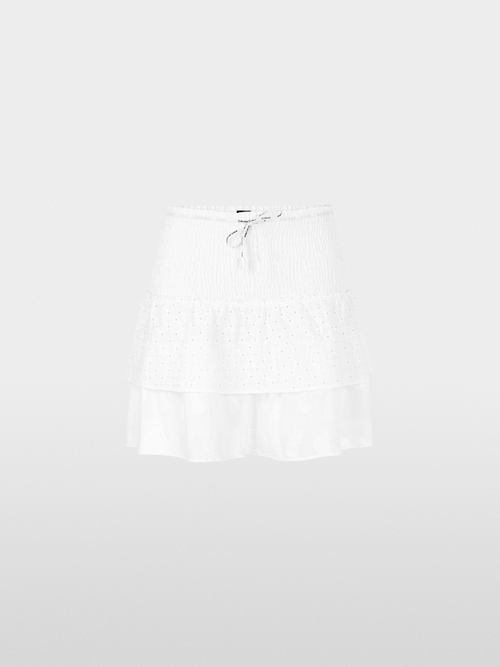 Flounced miniskirt